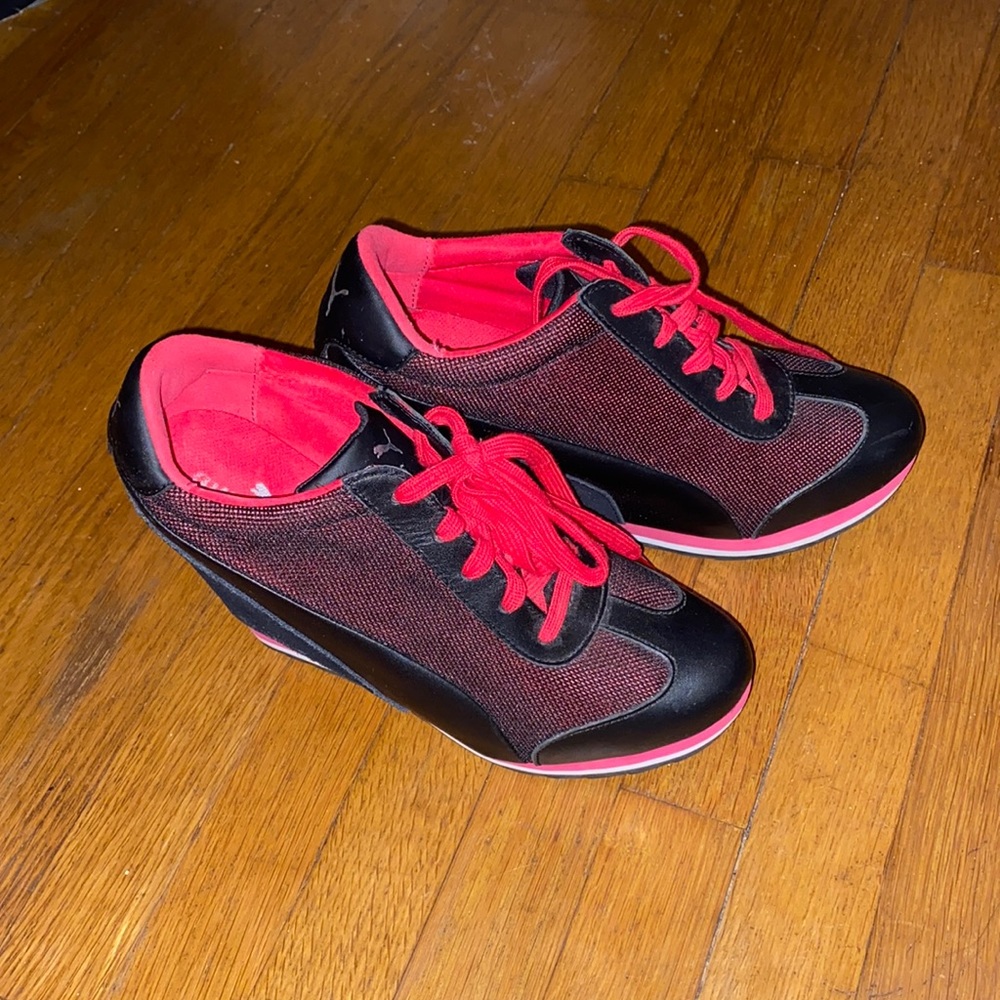 Puma high heel sneakers